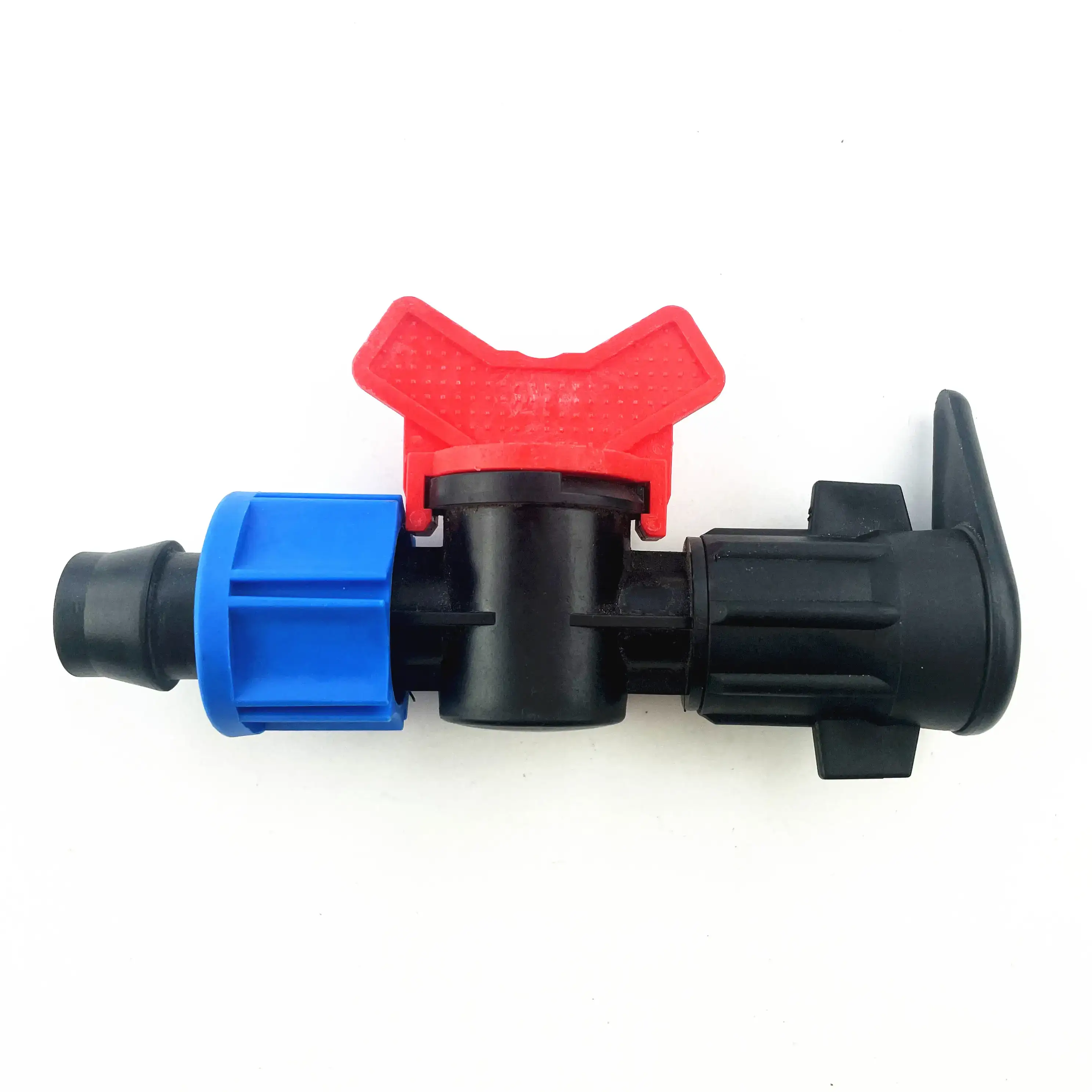 塑料迷你滴灌阀 - 可平放，适用于农场滴灌带软管 1