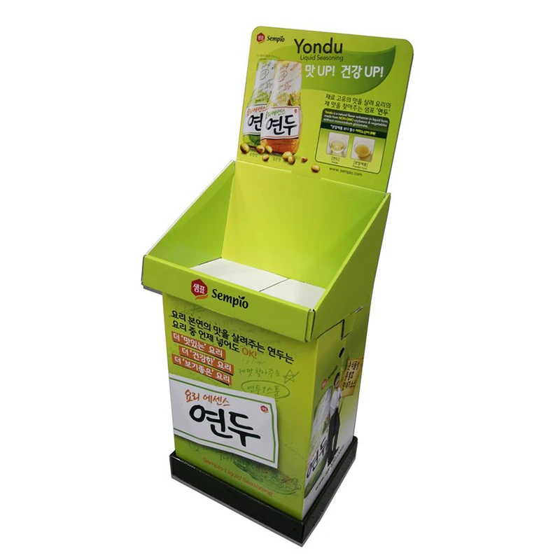 Personalized Cmyk Cardboard Display Manufacturer Retail Display Bins for Snacks Pet Food Carton Display 1