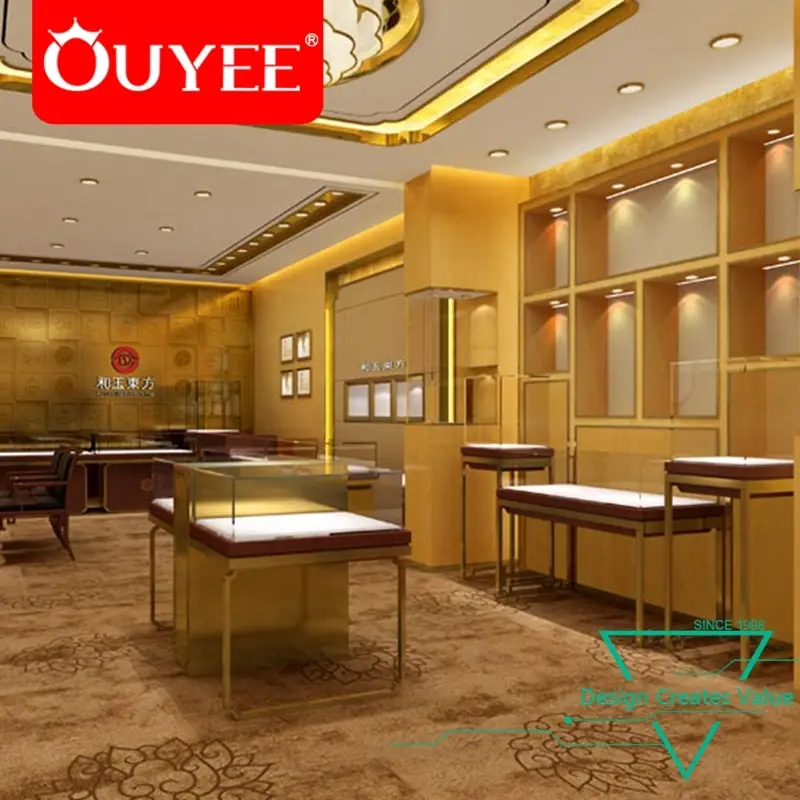 Maßgeschneiderte Ladeneinrichtungen und Schmuckausstellungsraumdesigns in Indien 1