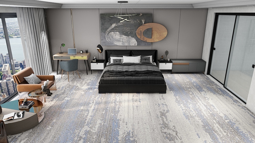 Large Fireproof Stain-Resistant Carpet for Living Rooms 5