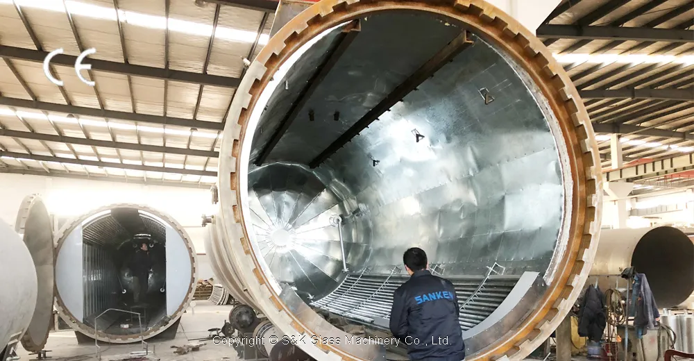 جهاز تعقيم زجاج السيارات من سانكن، جهاز تعقيم زجاج ثلاثي الطبقات من مادة PVB، جهاز تعقيم الزجاج الرقائقي