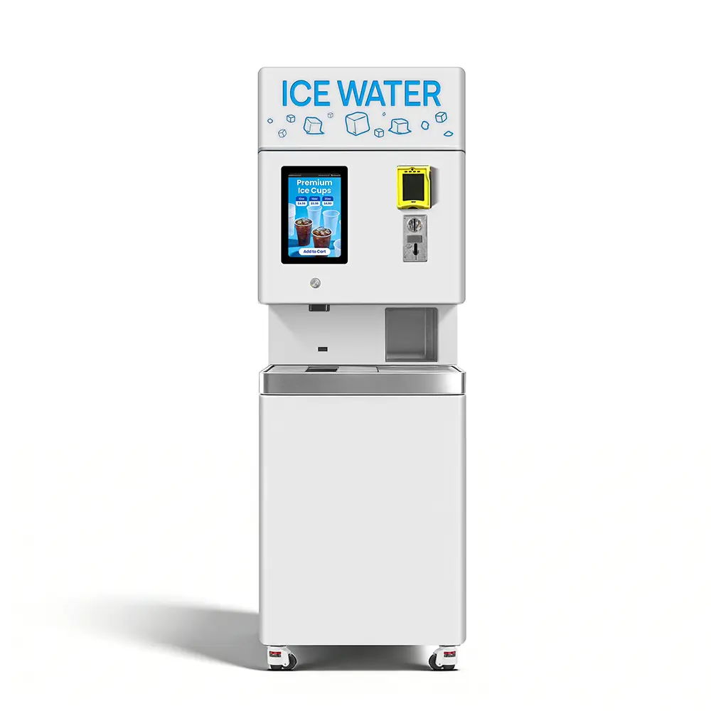 Haloo 3-in-1 Ice & Water Vending Machine | 24-Hour Unmanned Self-Service Ice and Ice Water Solution 1