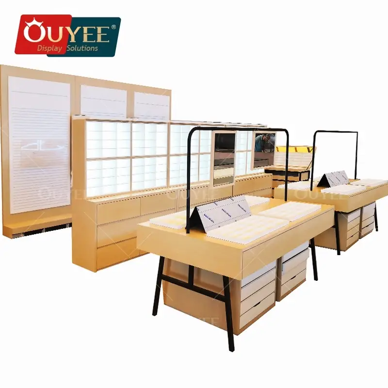 أثاث عرض نظارات شمسية مخصص لمحلات البصريات، مناسب لعرض النظارات. 1