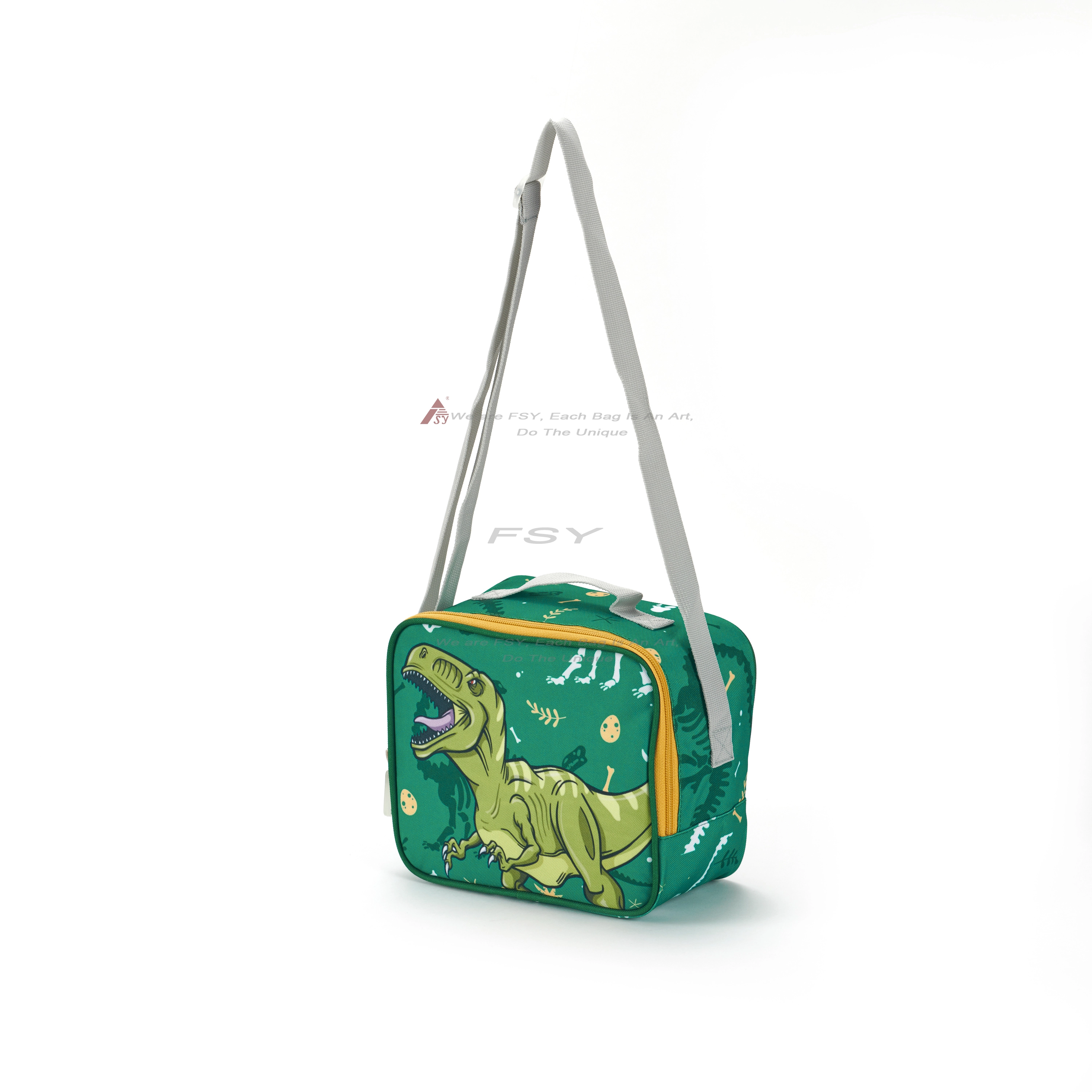 Ounier Custom Printing Children Insulated Cooler Bag Kids School Cute Fashion Dinosaur Cartoon Boys Lunch Bag For Children 1