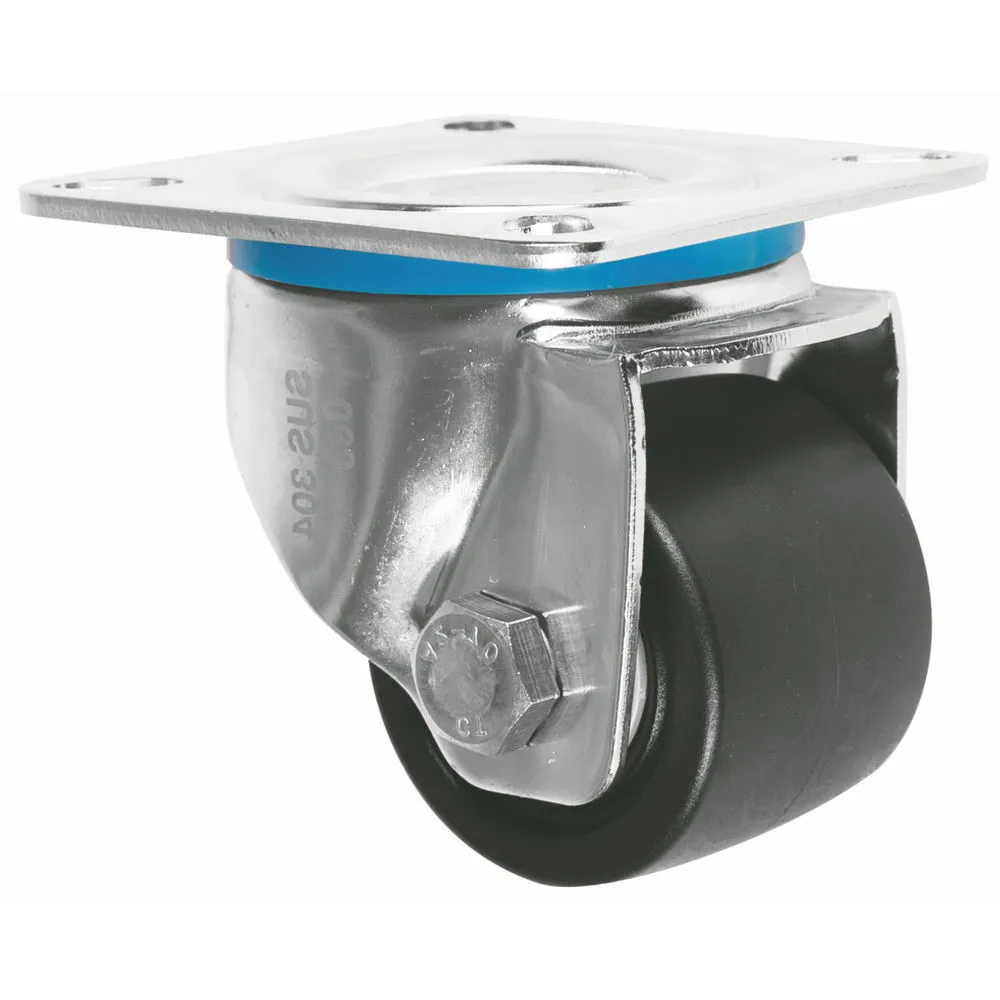 65/75mm Wheel Caster 360 Degree Top Plate Mini Swivel Nylon Casters Wheels 1