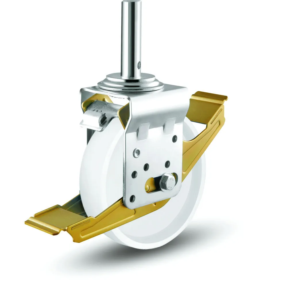 Mobile Scaffolding Heavy Duty Nylon 5/6/8 Inch Caster Wheels With Total Brake 1