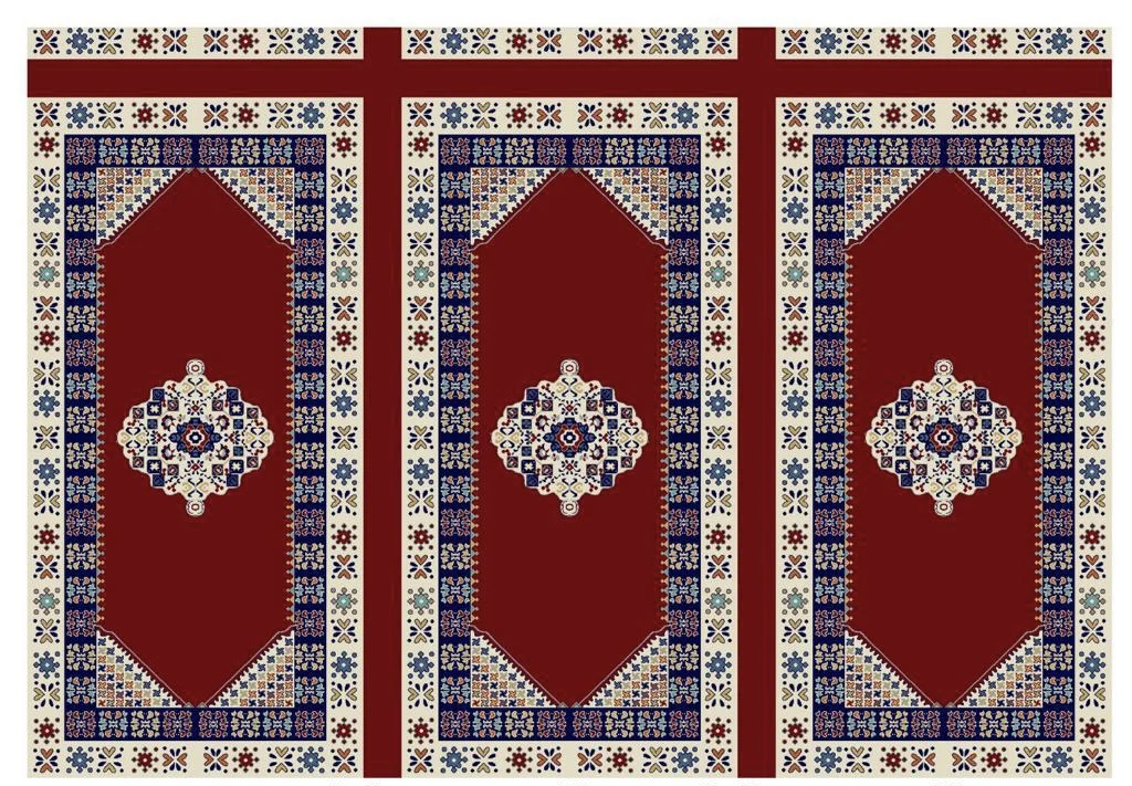 High-Quality Customized Wilton Prayer Mat Carpet for Mosques 1