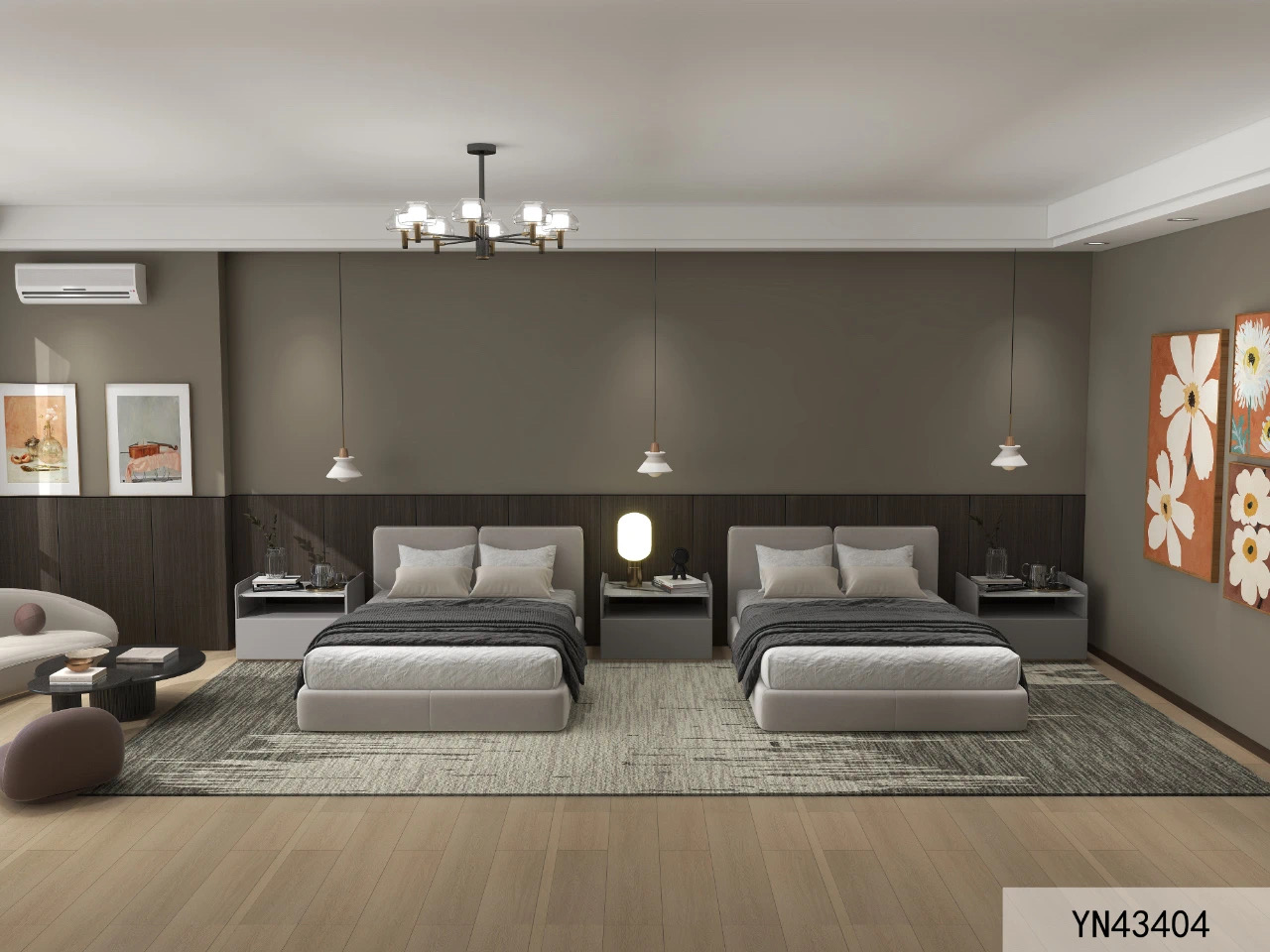 Tappeto morbido e fonoassorbente di lusso per camera da letto, ideale per hotel di lusso. 3