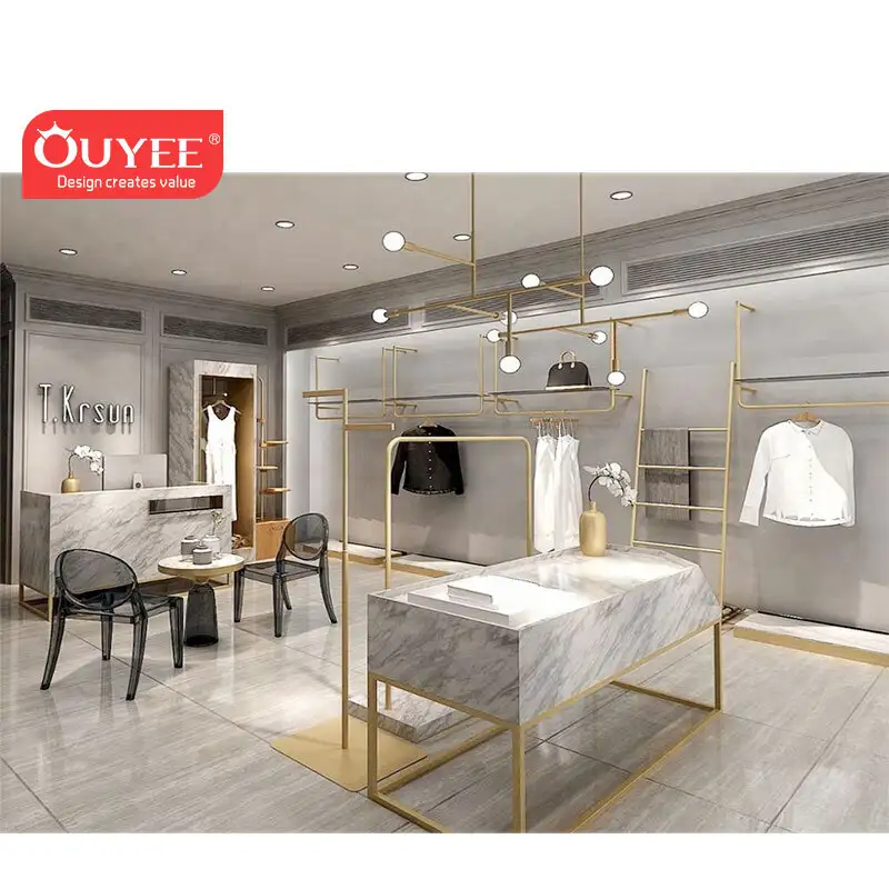 Pop-Up-Kleiderständer für Damenbekleidung im Einzelhandel &amp; Ladendesign 1