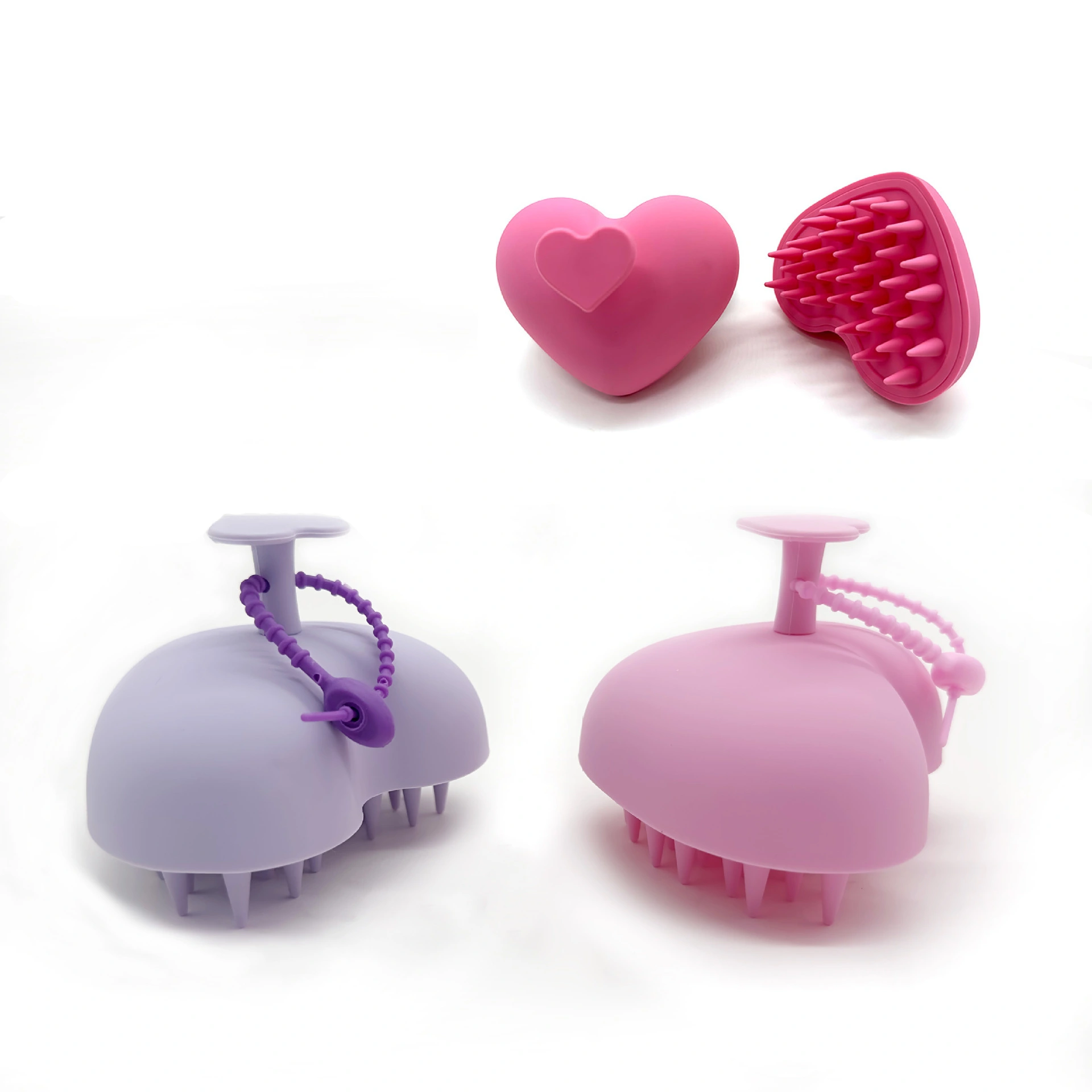 Food Grade Silicone Massage Comb & Hair Brush For Men Women-scalp Cleaning Anti-itching Shampoo Tool 1