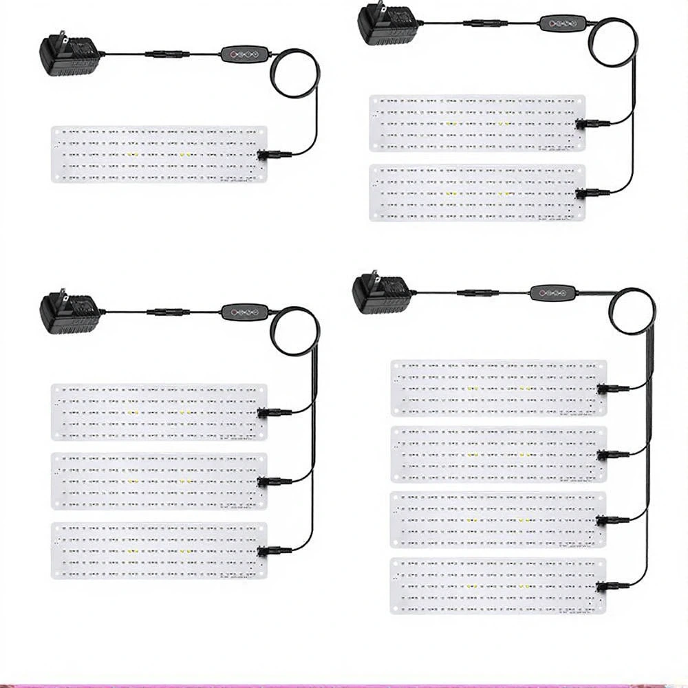 1/2/3/4 heads Dimmable Timing LED Grow Light Panel 1