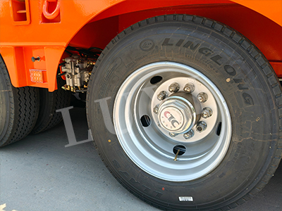 8 оси 120 тонн воздушной подвески Lowbed Lowboy Semi Trailer 7