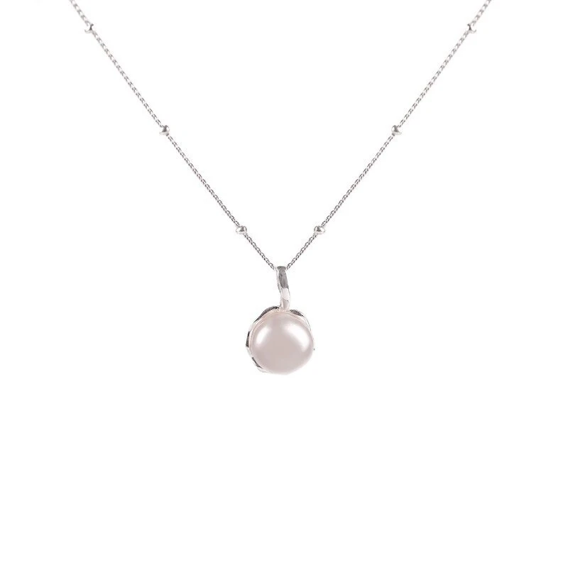 Wholesale Fashion Jewelry Personalized Geometric Necklace Charm Necklace Flower Gem Pearl Necklace Women 1
