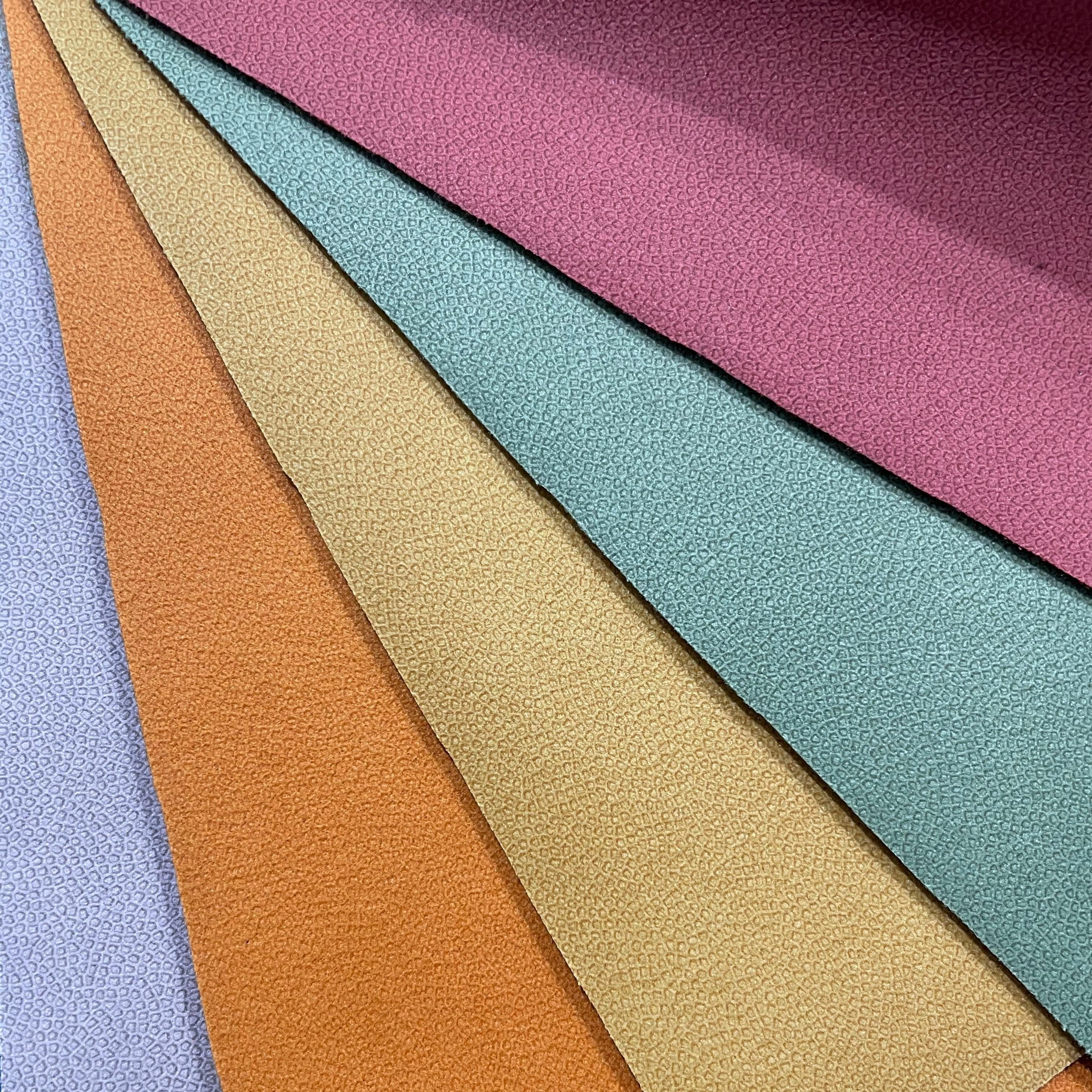 Polyester Leather Twill Woven Imitation Linen Upholstery Fabric For Car 1