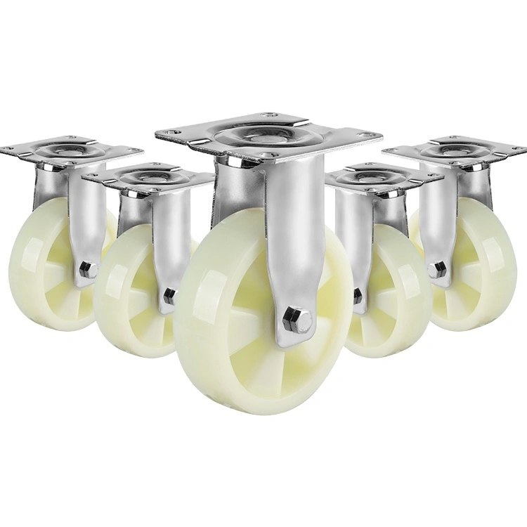 Oem Odm White 6 Inch Polypropylene Medium-heavy Duty Pp Swivel Caster Wheel 1