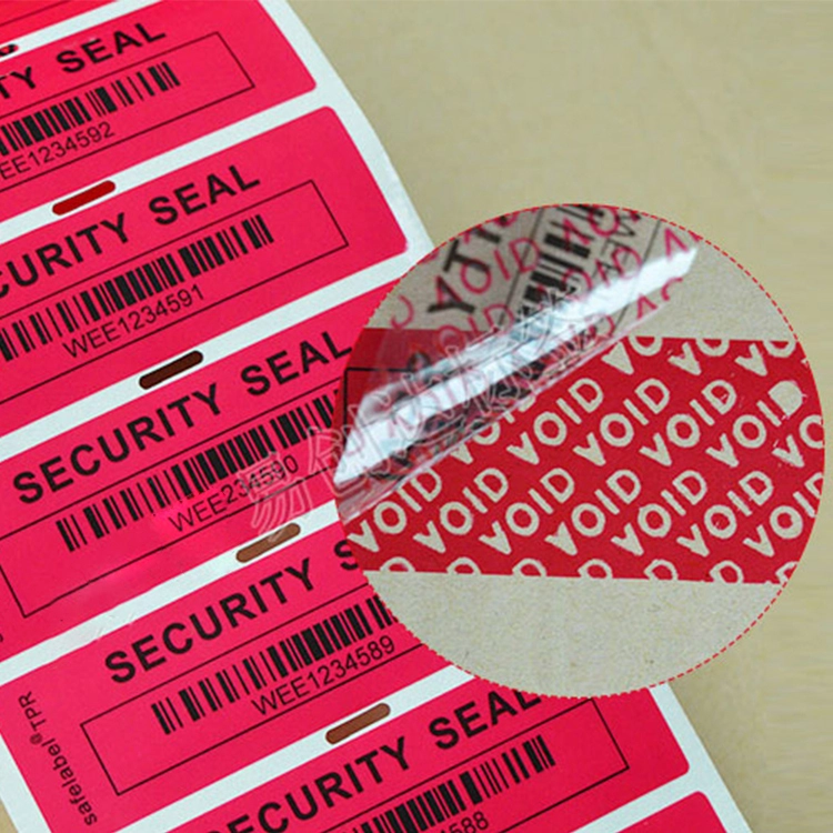 Degradable Anti-theft VOID Security Seal Stickers Warranty 1