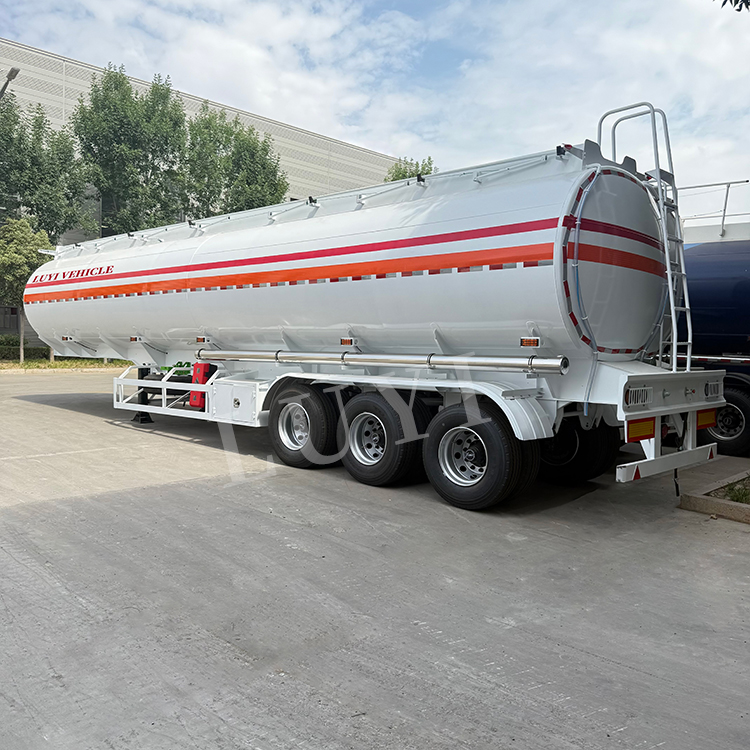 4-bin 40m³ petrolero remolque | Solución de transporte de 3 ejes 7