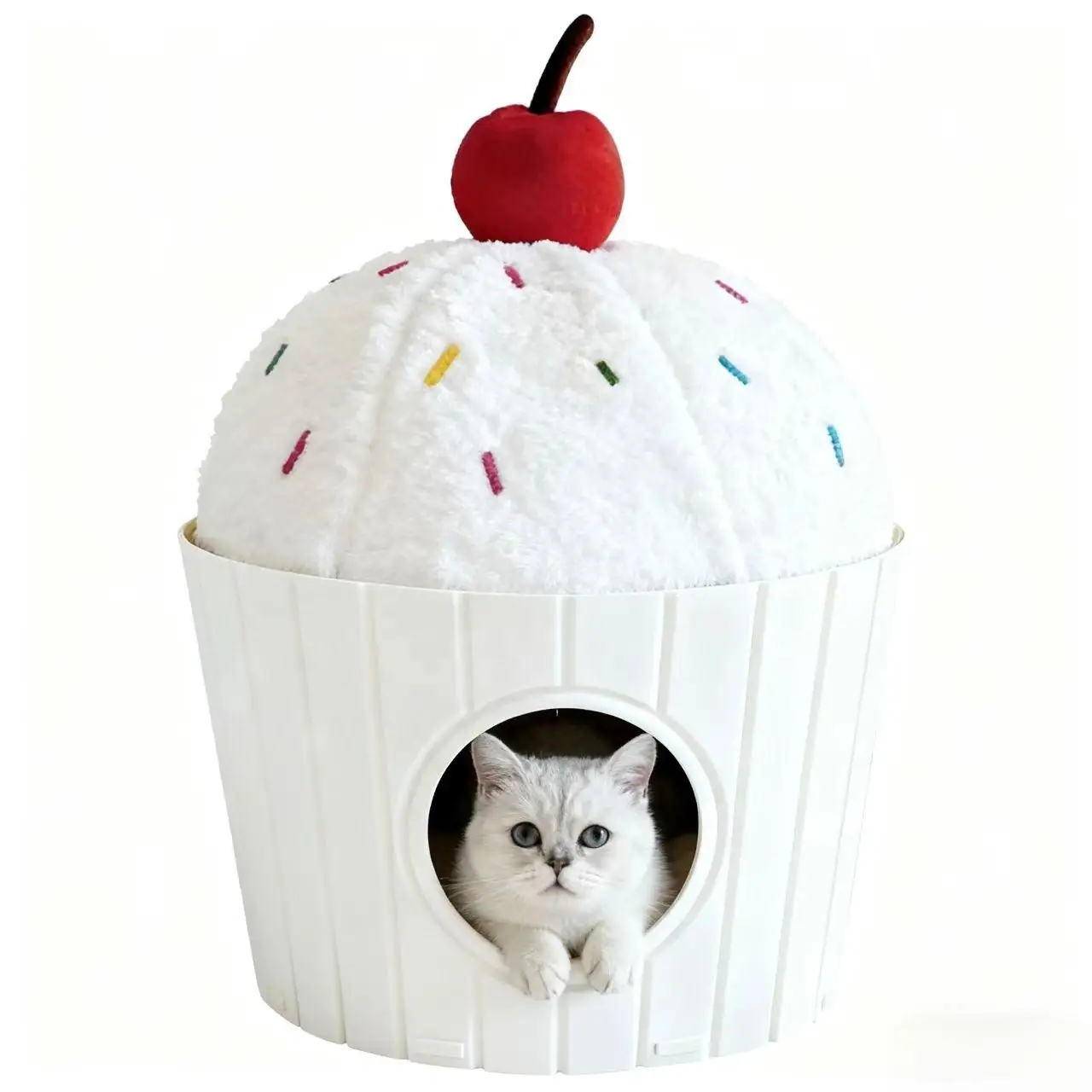 Akusztikus filc macskabarlang fekhely 2 az 1-ben kisállat fekhely hangszigeteléssel, környezetbarát PET 1