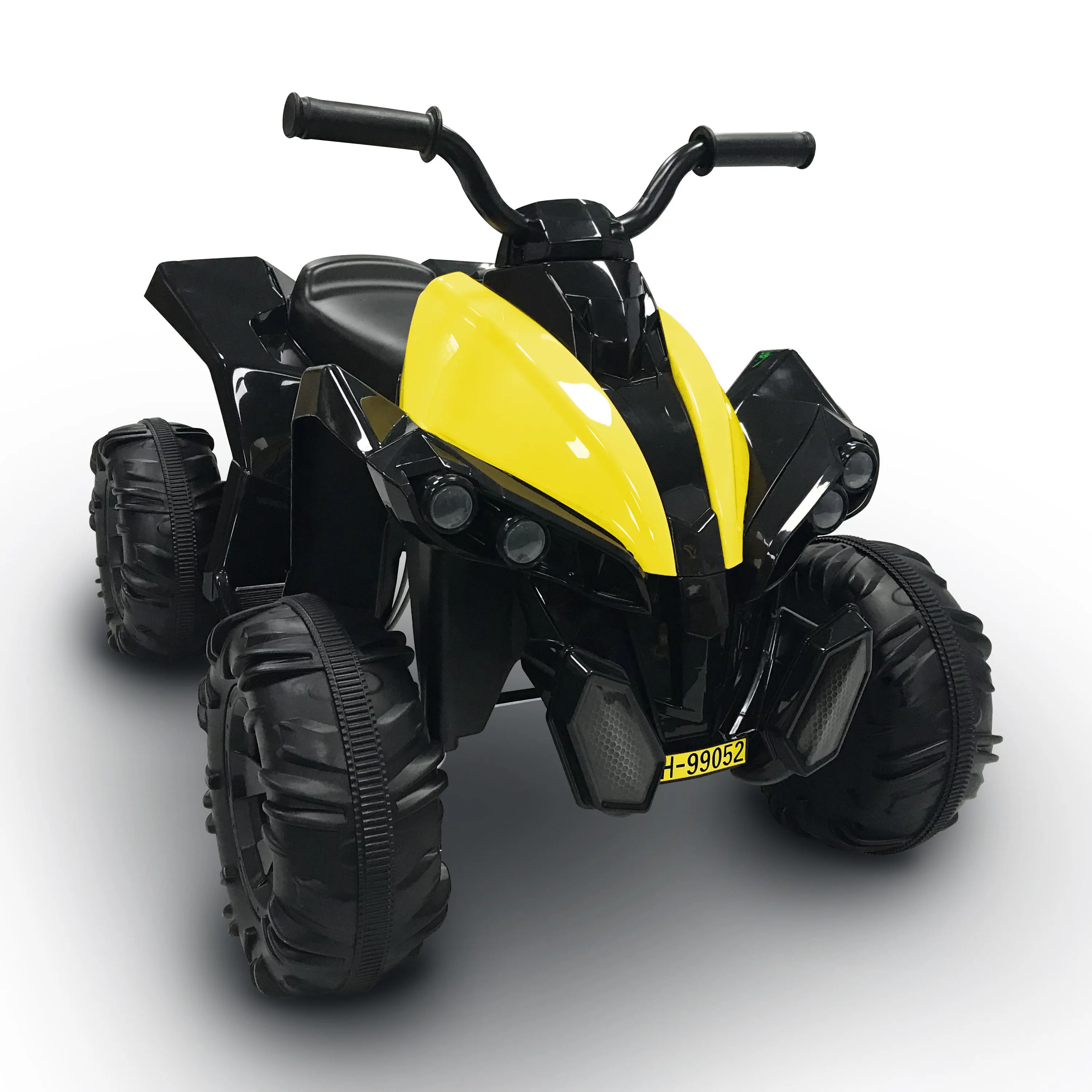 12v 3.5ah Electric Ride-on Atv All-terrain Wheels Pedal Start Forward Backward Grass Gravel 1