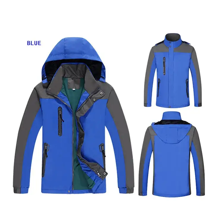 Outdoor hiking jacket with detachable hood designed for adventure 1