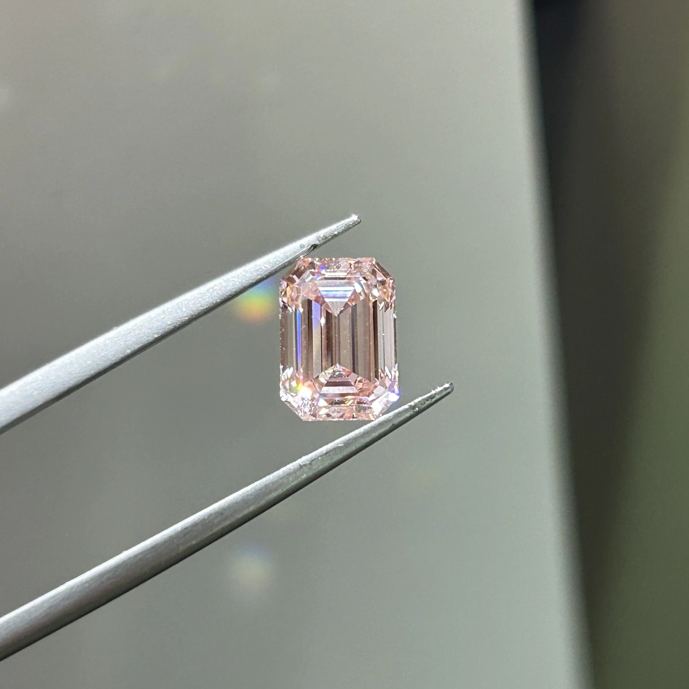 1-10ct VVS Lab Created Pink Emerald Cut CVD Loose Emerald Jewelry Gems 1