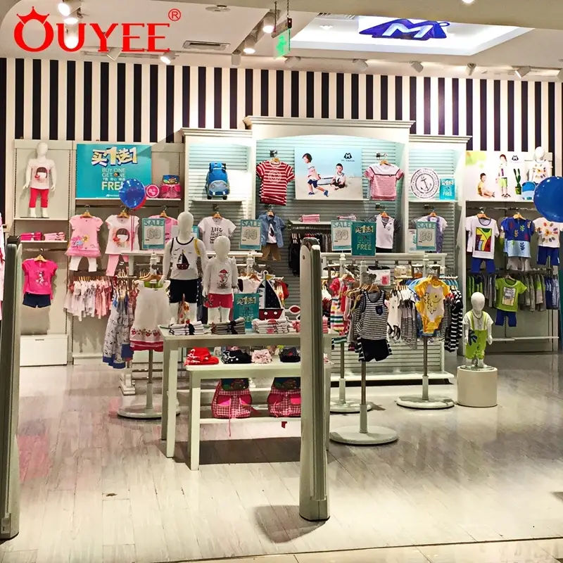 رف عرض وخزانة ملابس للأطفال لمحلات بيع ملابس الأطفال بالتجزئة 1