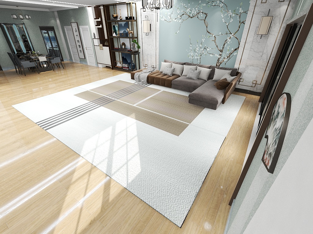Wall-to-Wall Christmas Carpet Mat for Living Room & Prayer 3