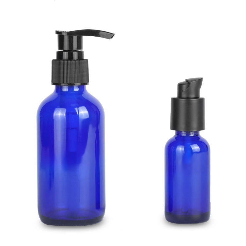 15ml Boston Round Glass Essential Oil Bottle (Frosted) Blue Green Amber Clear 1