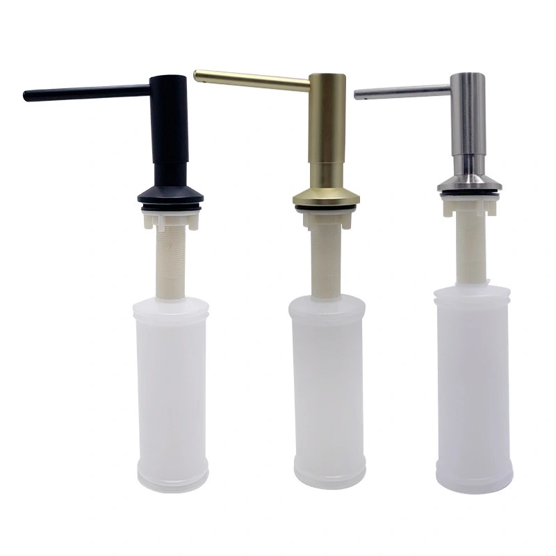Custom Kitchen Sink Soap Dispenser with Brass Pump Head 1