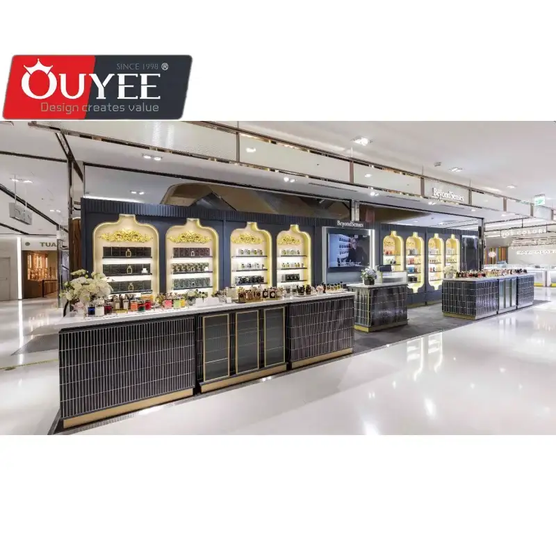 كشك عرض العطور ومستحضرات التجميل في مركز تجاري 1