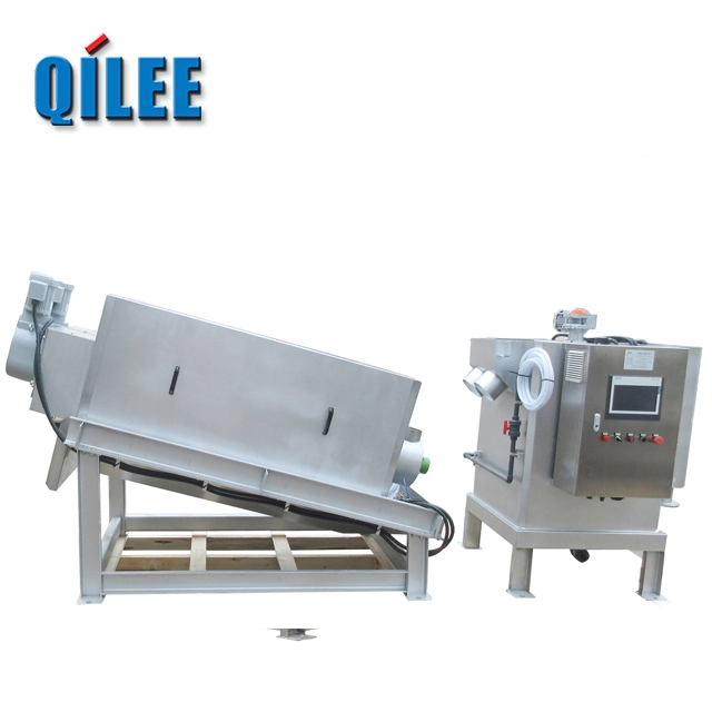 Cow Dung Municipal & Food Sludge Dewater Unit Motor/PLC 1yr 1