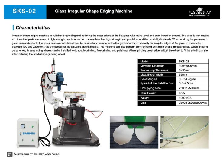 Premium Sanken Quenching Glass Stove and Polisher Machine - Glass Grinding Machine and Glass Edger 6