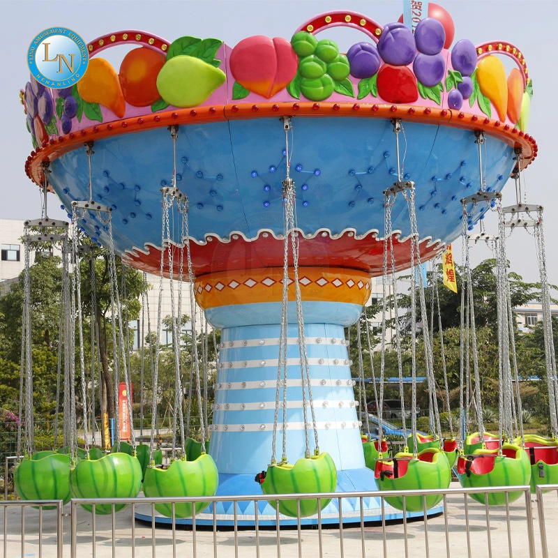 Watermelon-Themed Rotating Carousel - Kids Mini Ride for Amusement Parks | LINO 1