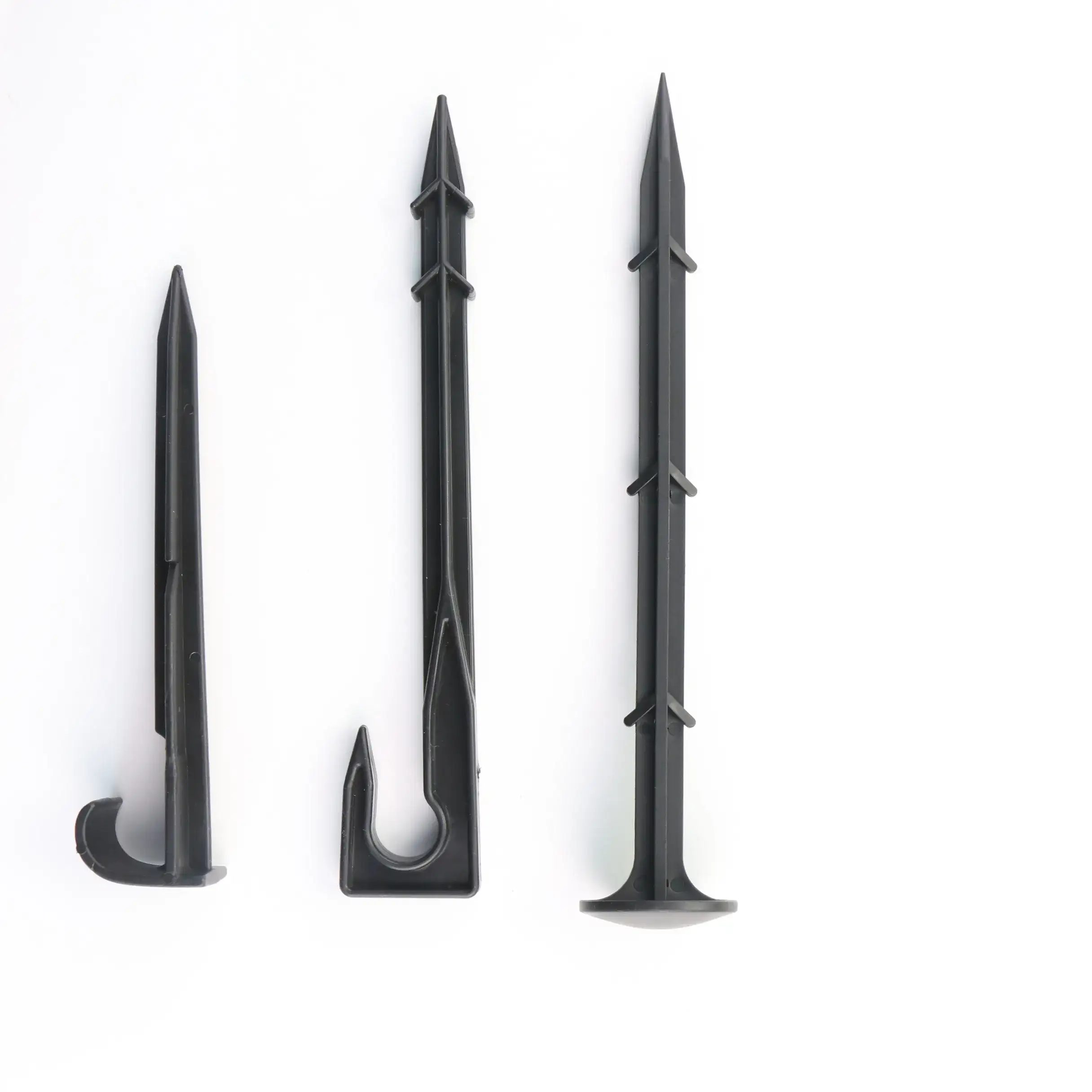 适用于35/47mm帽管和16/20mm PE帐篷的塑料地钉 1