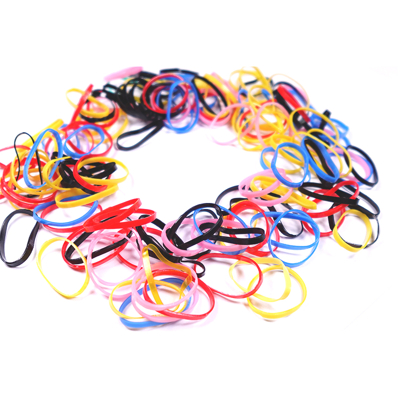 TPU Colorful Hair Rubber Bands, Soft Skin Friendly Ties – Bulk Wholesale 1