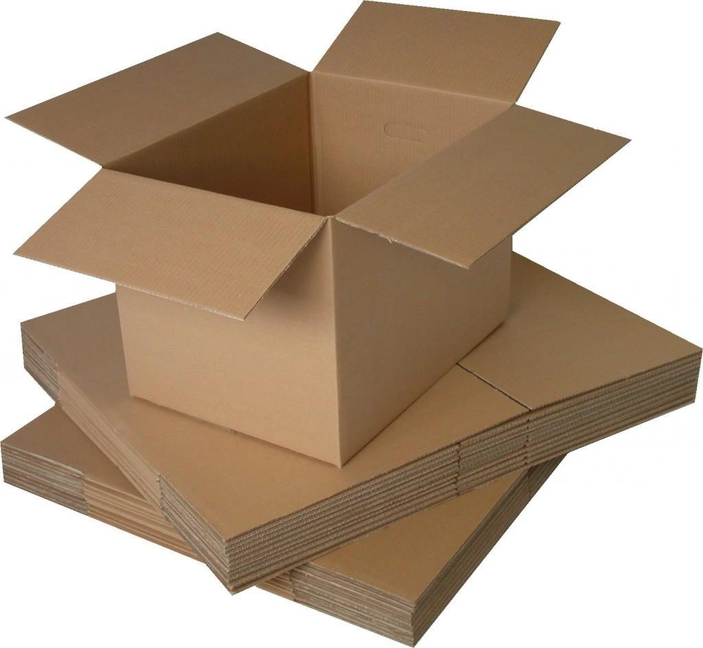 Custom 3/5 Ply Bc Flute Double Walls Corrugated Cardboard Brown Kraft Paper Fruit Furniture Frozen Seafood Packaging Moving Packing Package Shipping Carton Box 1