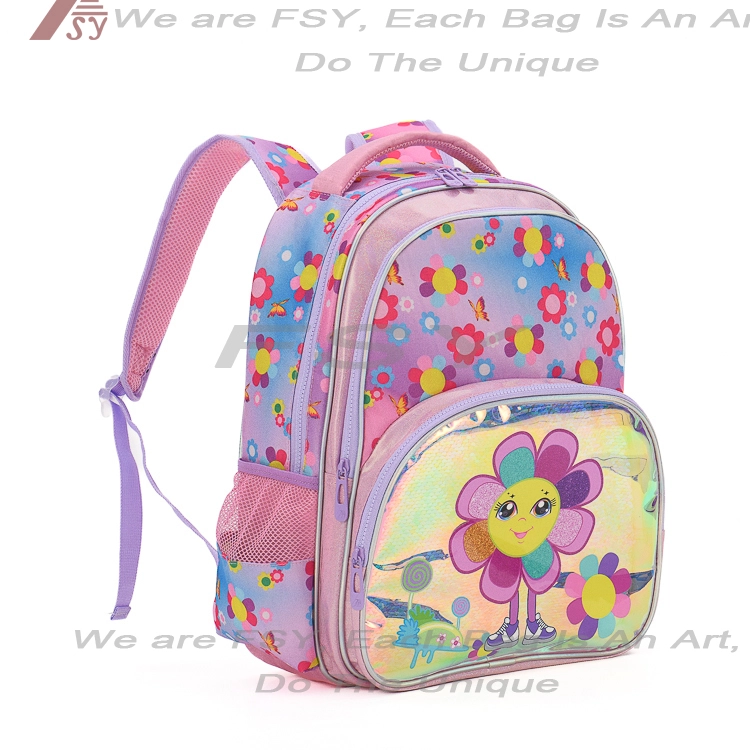 Fsy Custom Kids Backpack Girls School Bags Preschool Kindergarten Toddler Book Bag Student Backpack With Sunflower Pattern 1