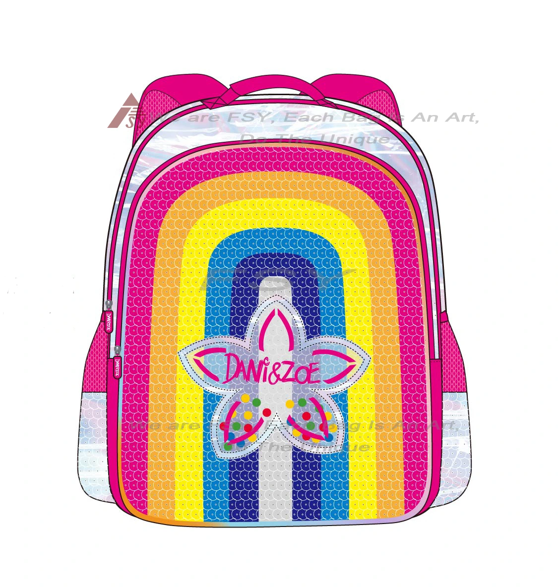 Wholesale Custom Sequins School Bags For Girls Toddler Kids Bookbag For Kindergarten Elementary Student Backpack Fashion 1