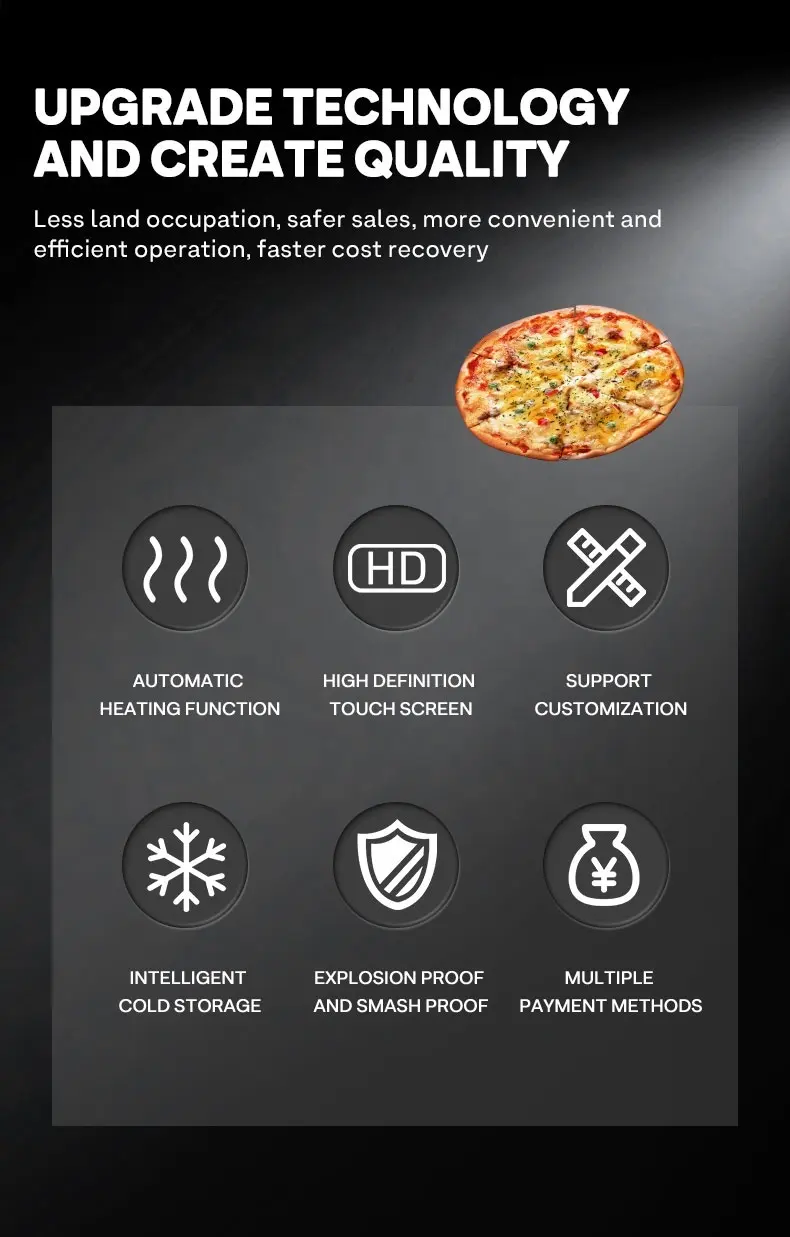 VENDING MACHINE 24 7 Pizza Vending Machine for Hotels Factory Direct Supply 7
