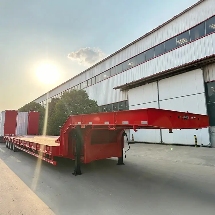 4 Axle 80 Ton Low Bed Semi-trailer 1