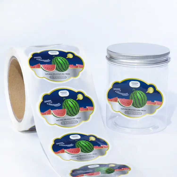 Adesivi personalizzati in vinile impermeabile con logo per cosmetici 1