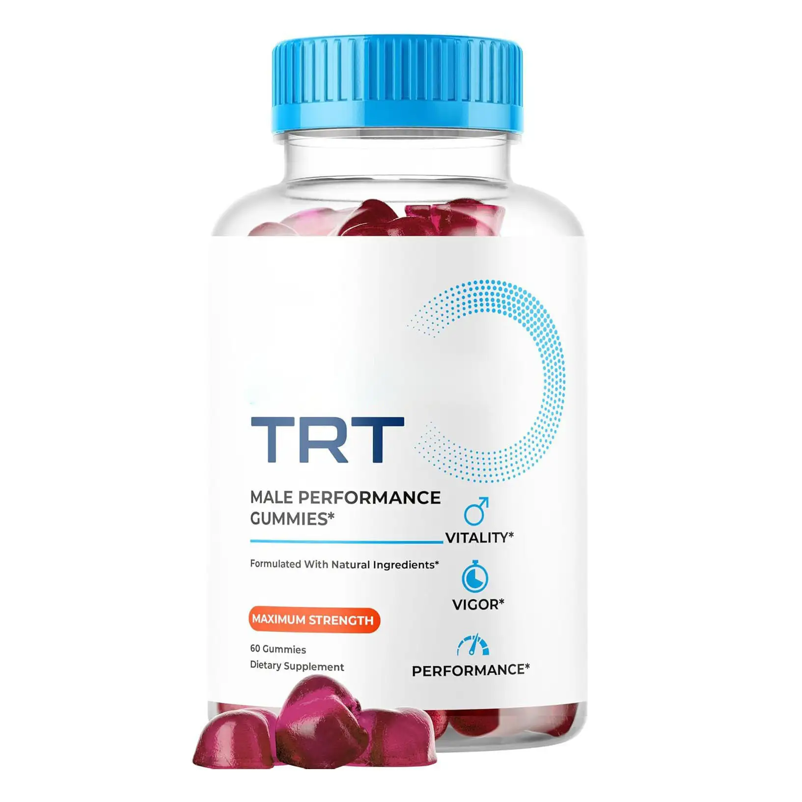 OEM Male TRT Immune Gummies Berry w/ Magnesium & ACV, 60ct 1