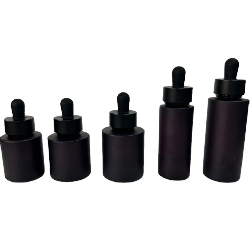 Purple Cylinder Dropper Glass Essence Bottle - Best Seller 1