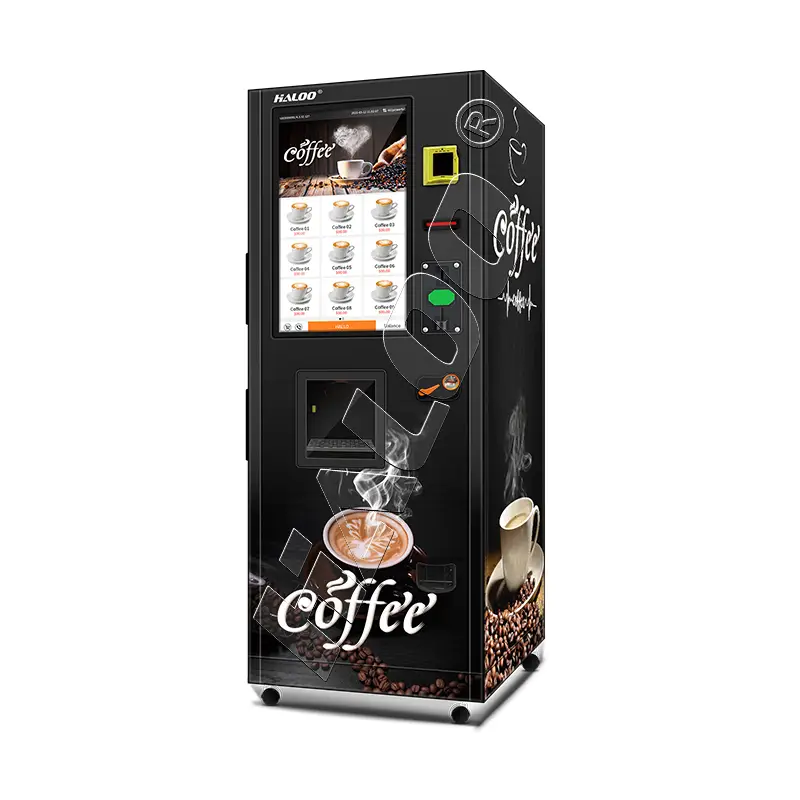 Haloo Vending Machine Supplier Hot Coco Milk Vending Machine 80 Big Cups Coffee Vending Machine 1