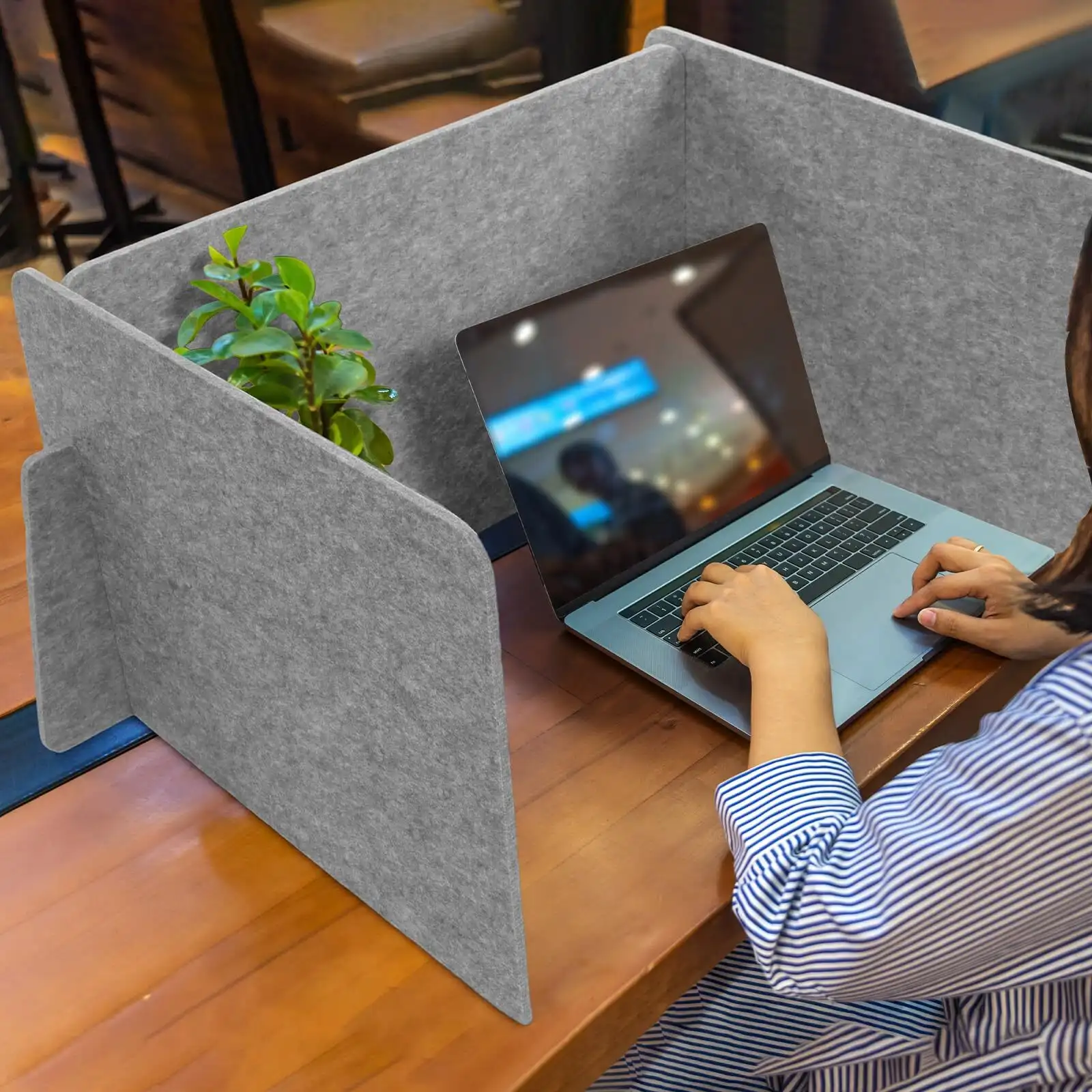 Divisórias acústicas ecológicas para mesas de escritório - Painéis de redução de ruído 1