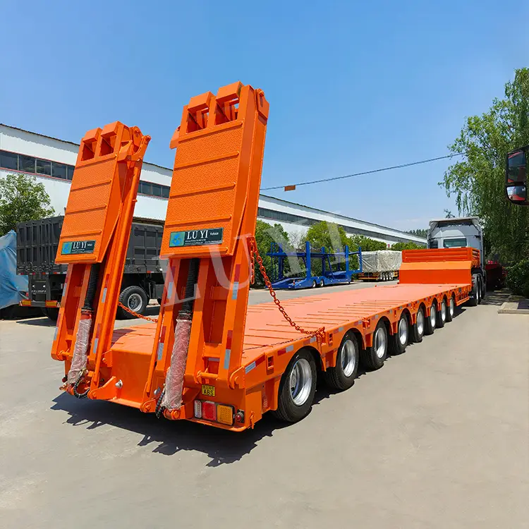 8 ejes 120 toneladas de lámina hidráulica semi de semi de lecho 1
