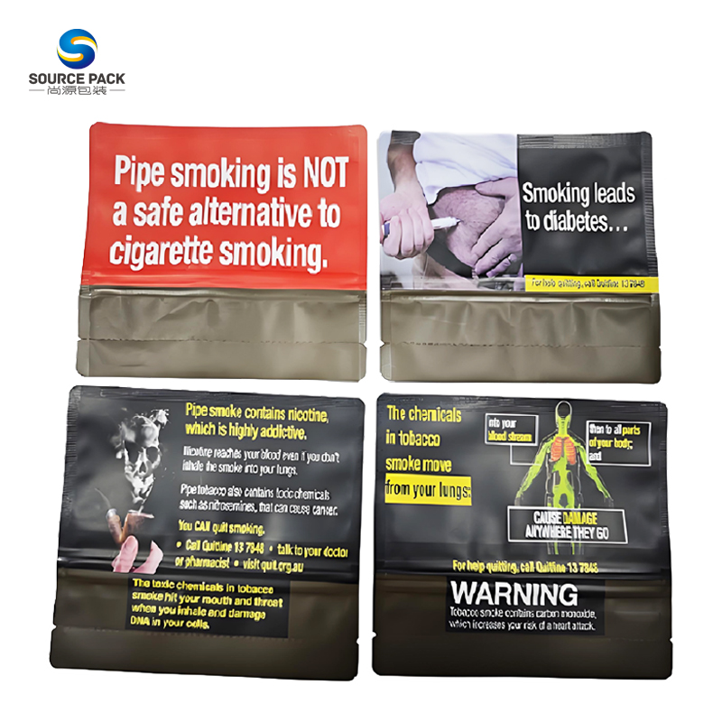 Pacote de 25g, 30g, 50g e 100g de folhas de tabaco novas para cigarros, embalagem à prova de cheiro, ideal para enrolar cigarros à mão. 6