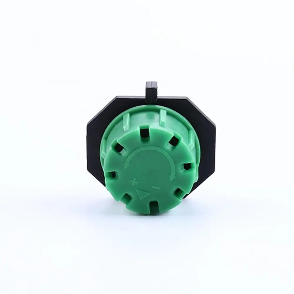 8孔可调滴灌器，流量0-100升/小时，适用于花园，4/7毫米接口，1/4英寸倒钩接头 1