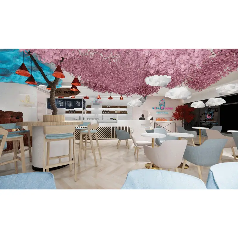 Theke, Dekoration und Café-Möbel für Milchtee- und Bubble-Tea-Läden 1