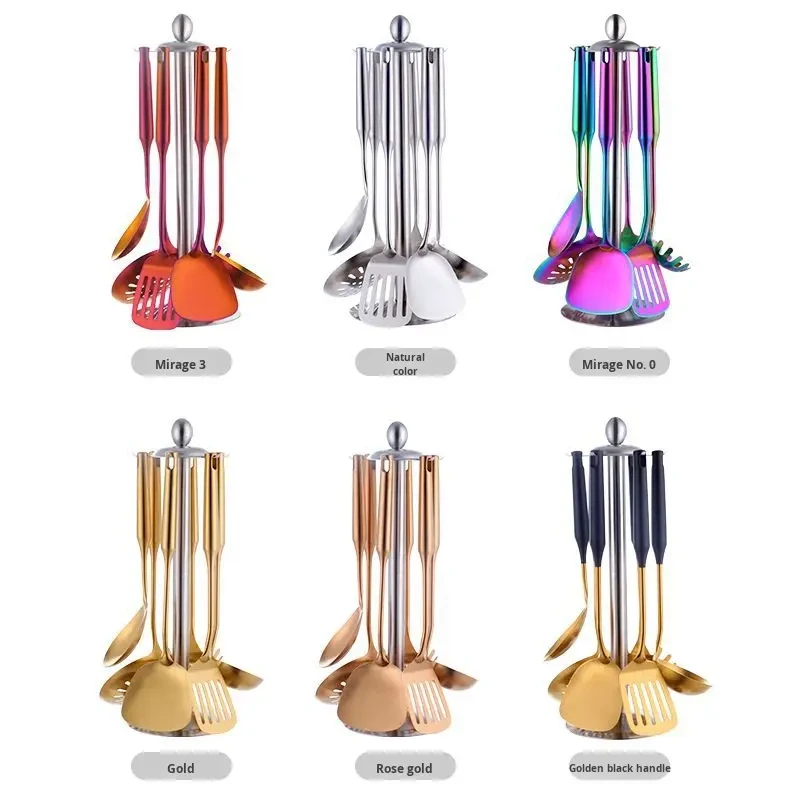 Wholesale Gift 304 Stainless Steel Kitchenware Set Modern Design Cooking Kitchen Tools Set For Grocery Store 1